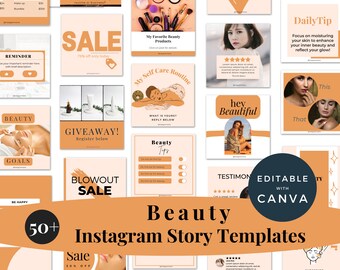 Beauty Instagram Post and Instagram Story Templates, Engagement, Business. Quotes. Fashion. Makeup, Instagram Template Beauty, Social Media