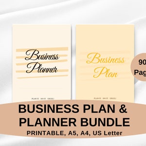 Ultimate business planner bundle, Online business plan and small business planner printable kit, business planning, PDF A4 A5 US Letter,
