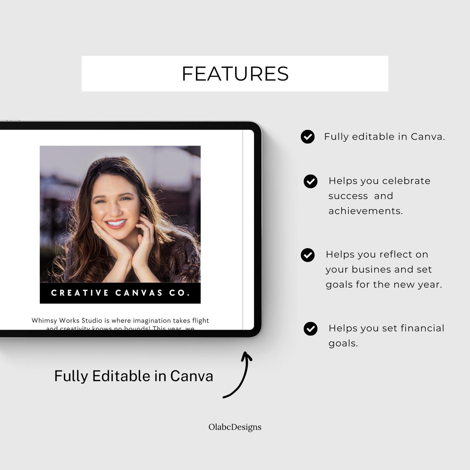 Year in Review Canva Template, Business Recap Highlights, End of Year