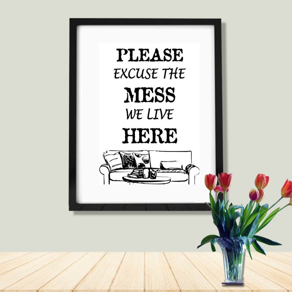 Funny Wall art to put in a living room funny printable art Etsy