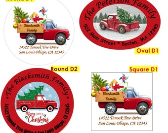 30 Custom Irish Truck Personalized Address Labels