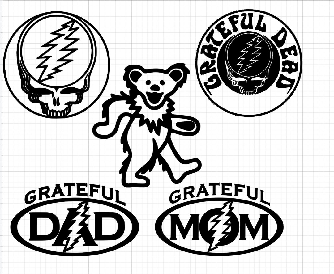 Gd Designs Grateful Dead Decals - Various Designs - Etsy