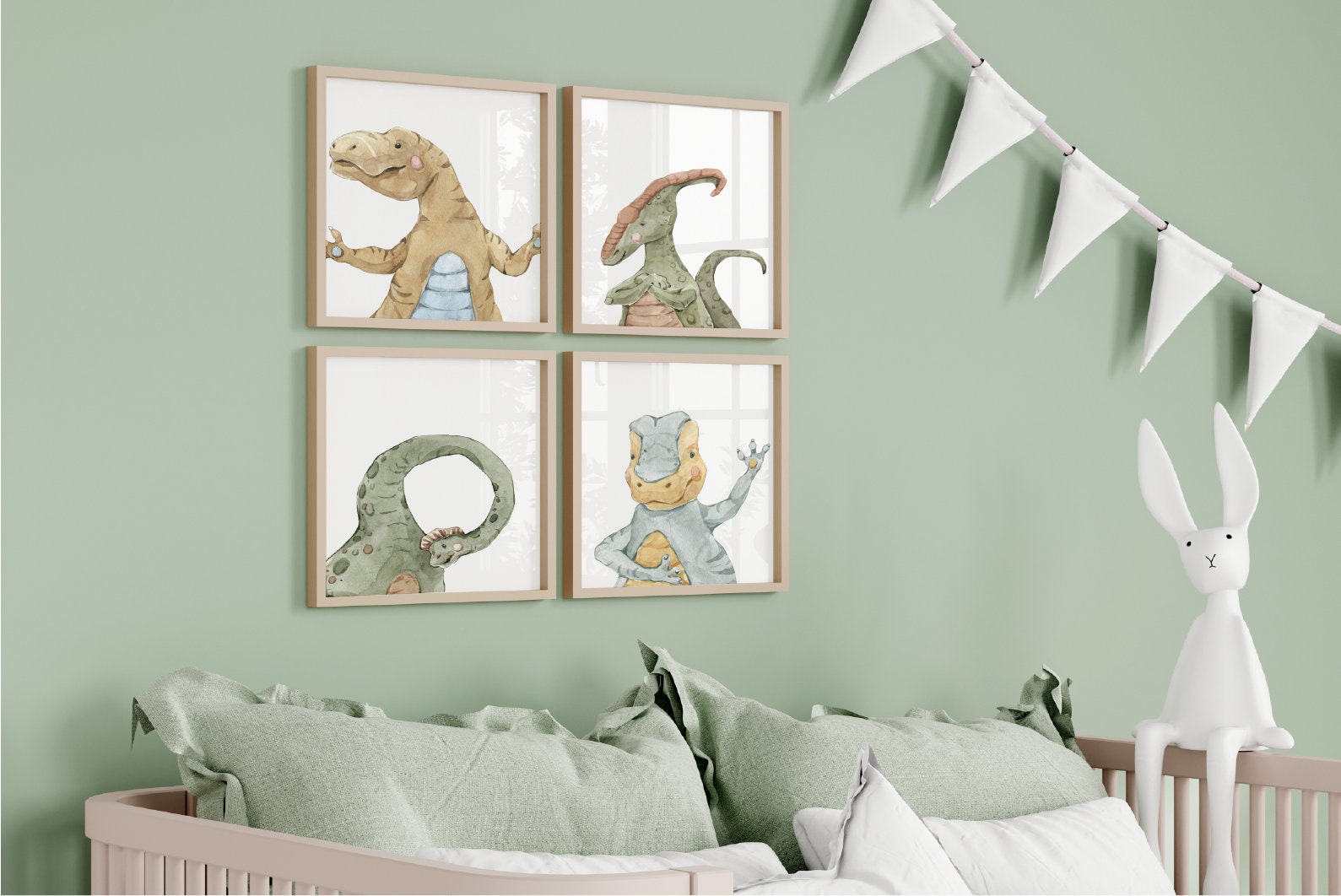 Dinosaur Nursery Prints Set of 3 Nursery Wall Art Dinosaur - Etsy
