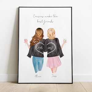 Cousin Gift, Cousin Print, Gift for Cousin, Gift Ideas for Cousin, Wall Art, Cousin Present, Cousin Birthday, Galentines, Galentines Day