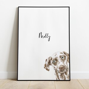 Personalised Dalmatian Print , Dalmatian Picture, Dalmatian Gift, Dalmatian Print, Pet Portrait, Dog Lover Gift, Personalised Pet Portrait