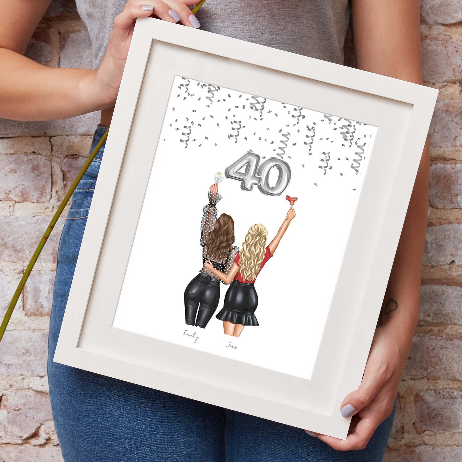 40. Geburtstagsgeschenk für Sie Beste Freundin 40. Geschenk Etsy