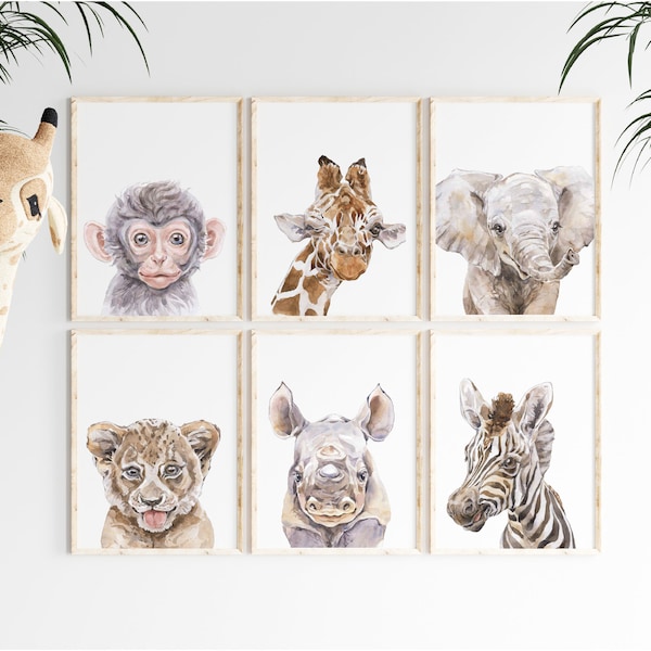 Animal Prints for Nursery Etsy UK