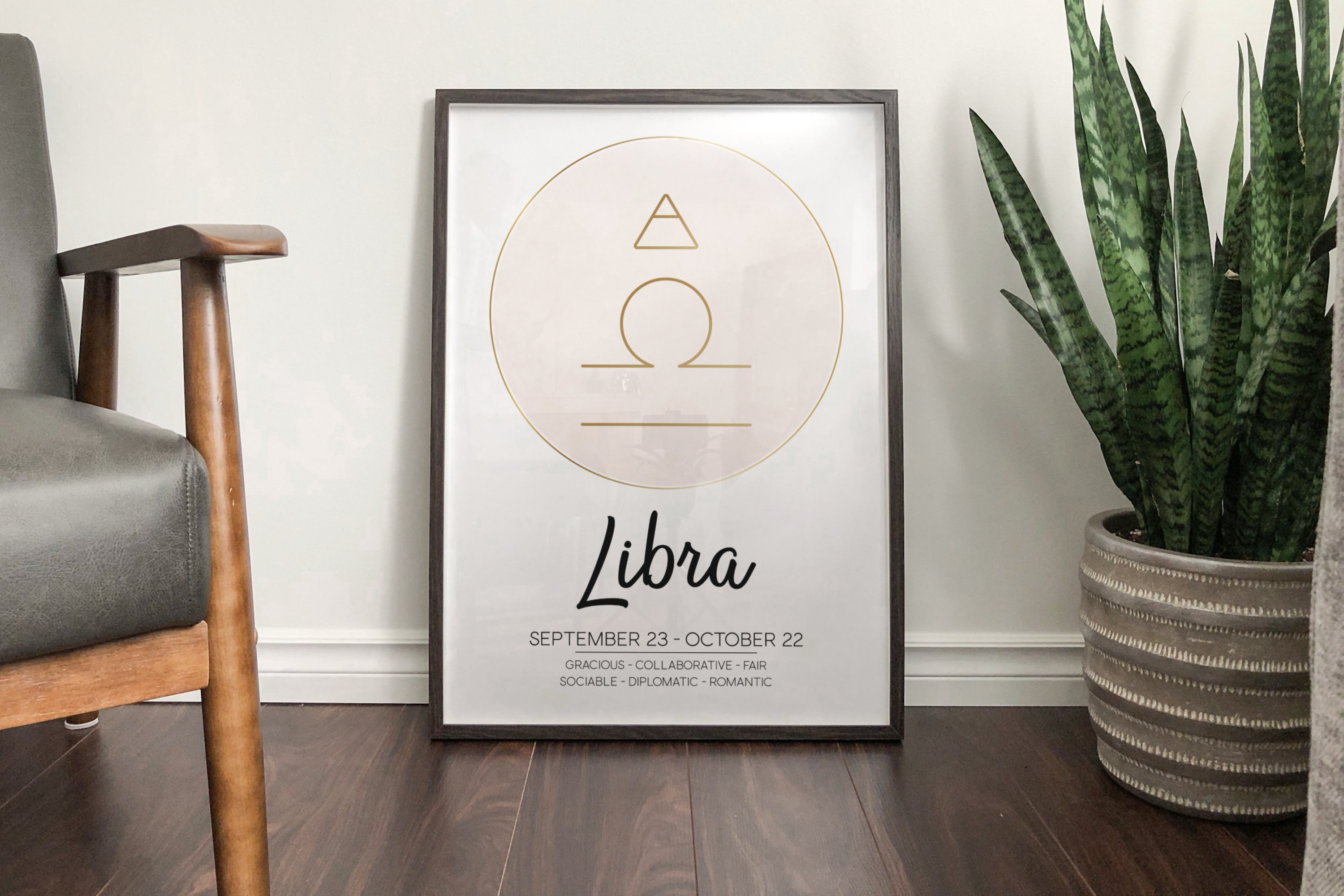 Libra Star Sign Print Libra Gift Gift for Libra Zodiac | Etsy
