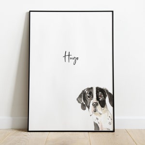 Personalised English Pointer Dog Picture, English Pointer Gift, English Pointer Print, Pet Portrait, Dog Lover Gift, Christmas Gift