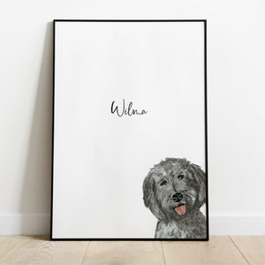 Personalised Doodle Dog Picture, Doodle Gift, Doodle Print, Pet Portrait, Dog Lover Gift, Doodle Poster, Dog Portrait, Christmas Gift