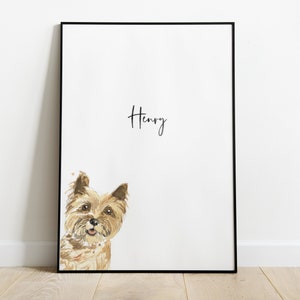 Personalised Cairn Terrier Dog, Cairn Terrier Gift, Cairn Terrier Print, Pet Portrait, dog gift, cairn Terrier, Christmas Gift