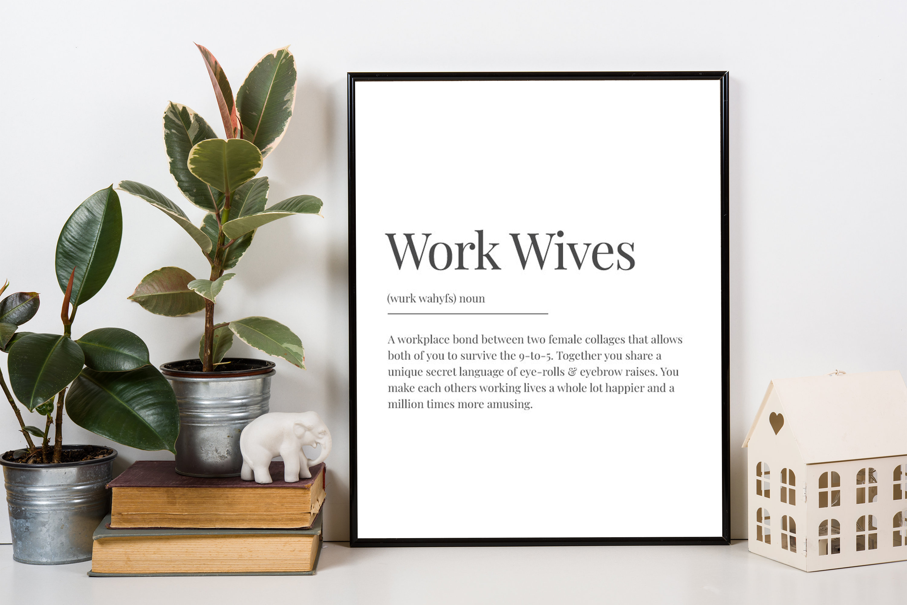 Work Wives Definition Print Work Wife Gift Work Wife Print Etsy