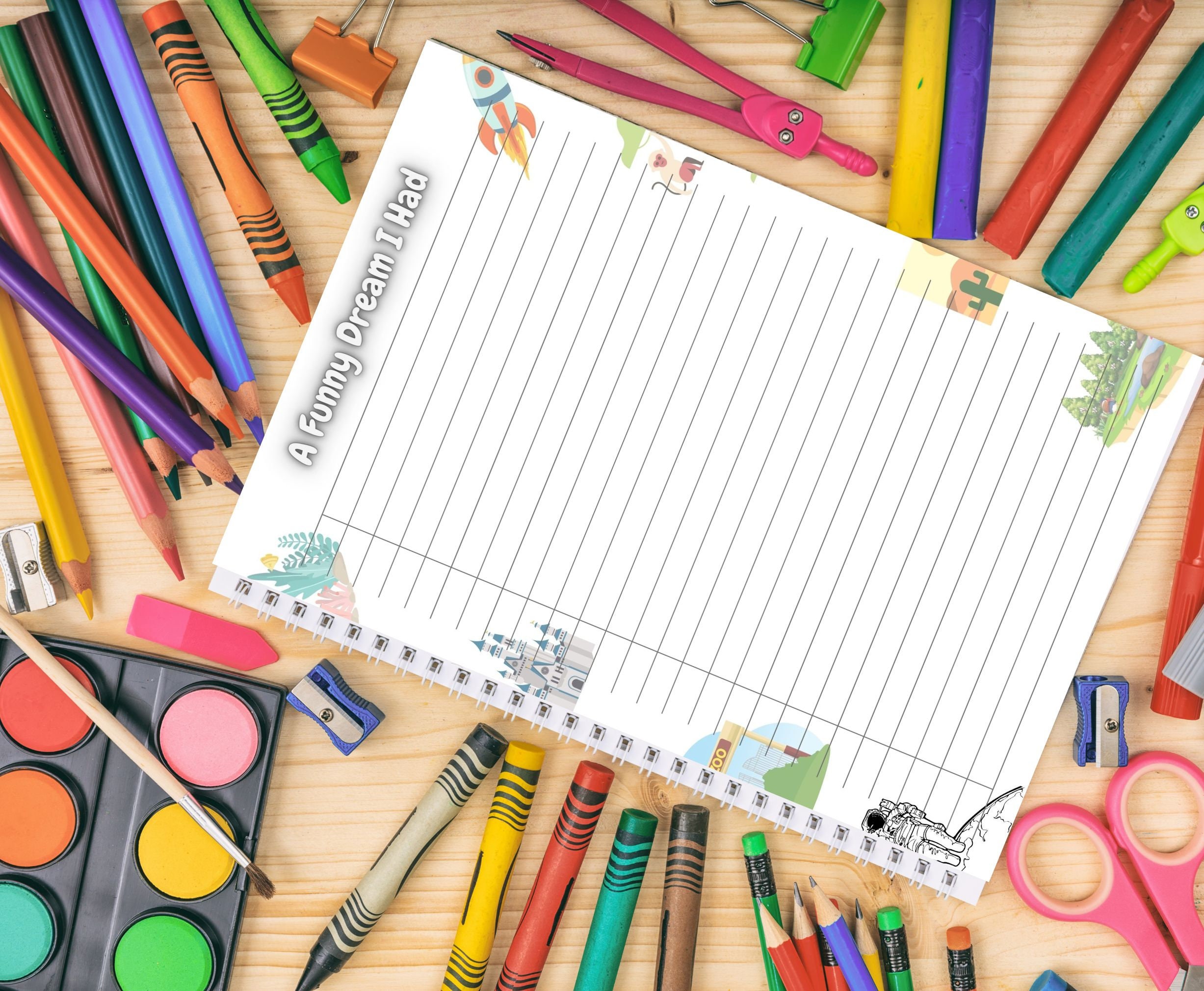 Pen Pal Coloring Pages for Kids - Etsy