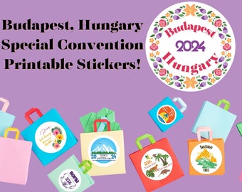 Budapest Hungary Special Convention Printable Sticker Sheet