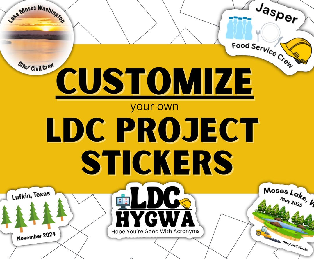 Custom LDC Project Stickers - Etsy