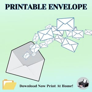 Printable Envelope A2 A6 A7