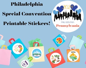 Philadelphia Pennsylvania Special Convention Printable Sticker Sheet