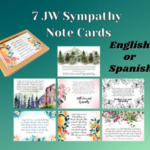 Jw Sympathy Note Cards Pack