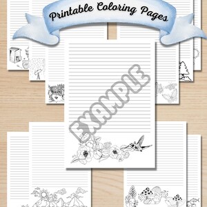 Printable Pen Pal/Letter Writing Stationary