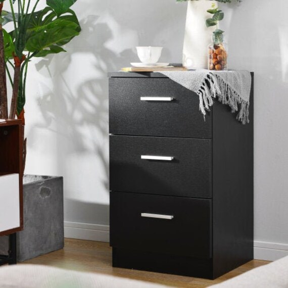 3 Drawers File Cabinet Filing Pedestal For Home Office Bedroom,Study Room UK 