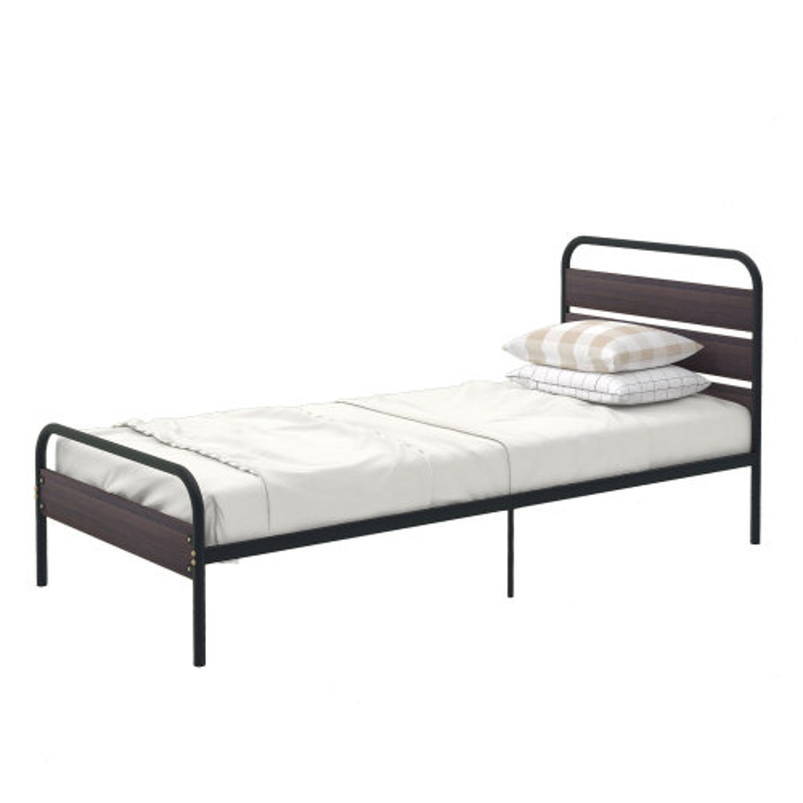 Bettrahmen mit Kopfteil und Trittbrett aus Holz | Etsy