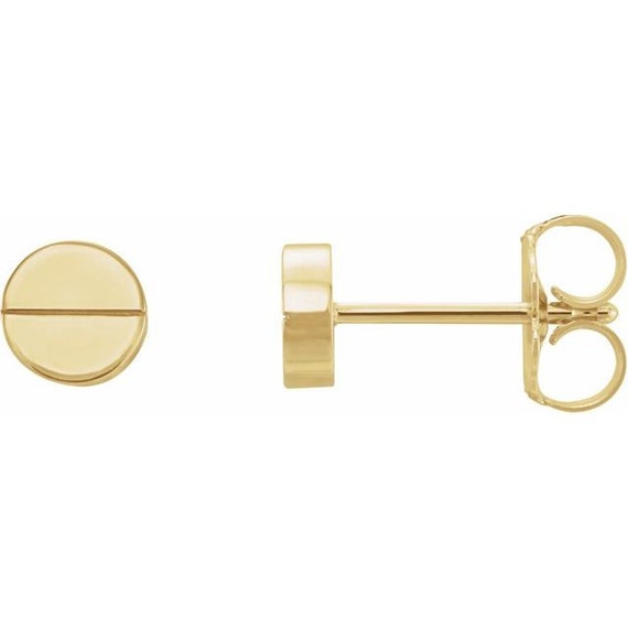 cartier gold stud earrings