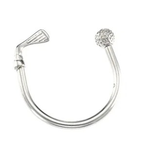 Massief Sterling Zilver Gouden Sleutelhanger