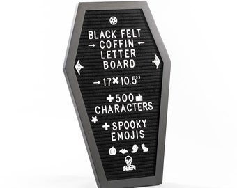 Spooky Letter Board Characters - Board NOT Included - +80pcs Felt