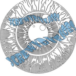Eye Ball SVG Conçu pour teindre les disques de disc golf image 1