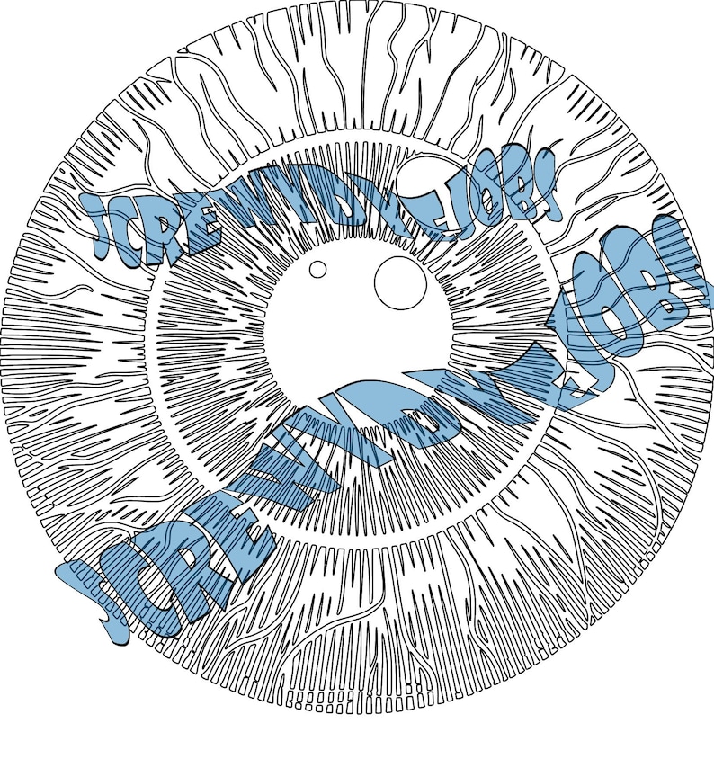 Eye Ball SVG Conçu pour teindre les disques de disc golf image 1