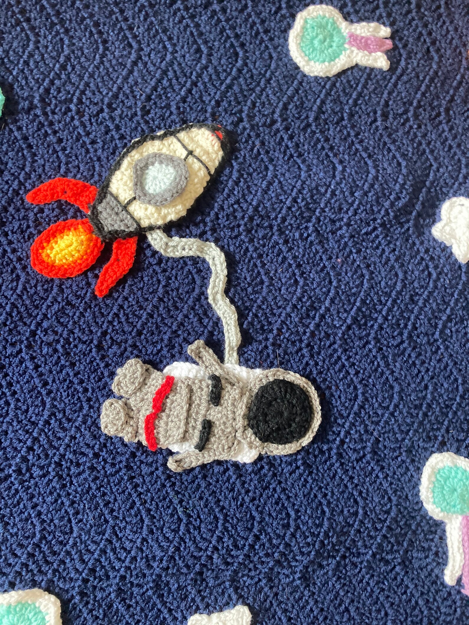 Outer Space Crochet Blanket Etsy