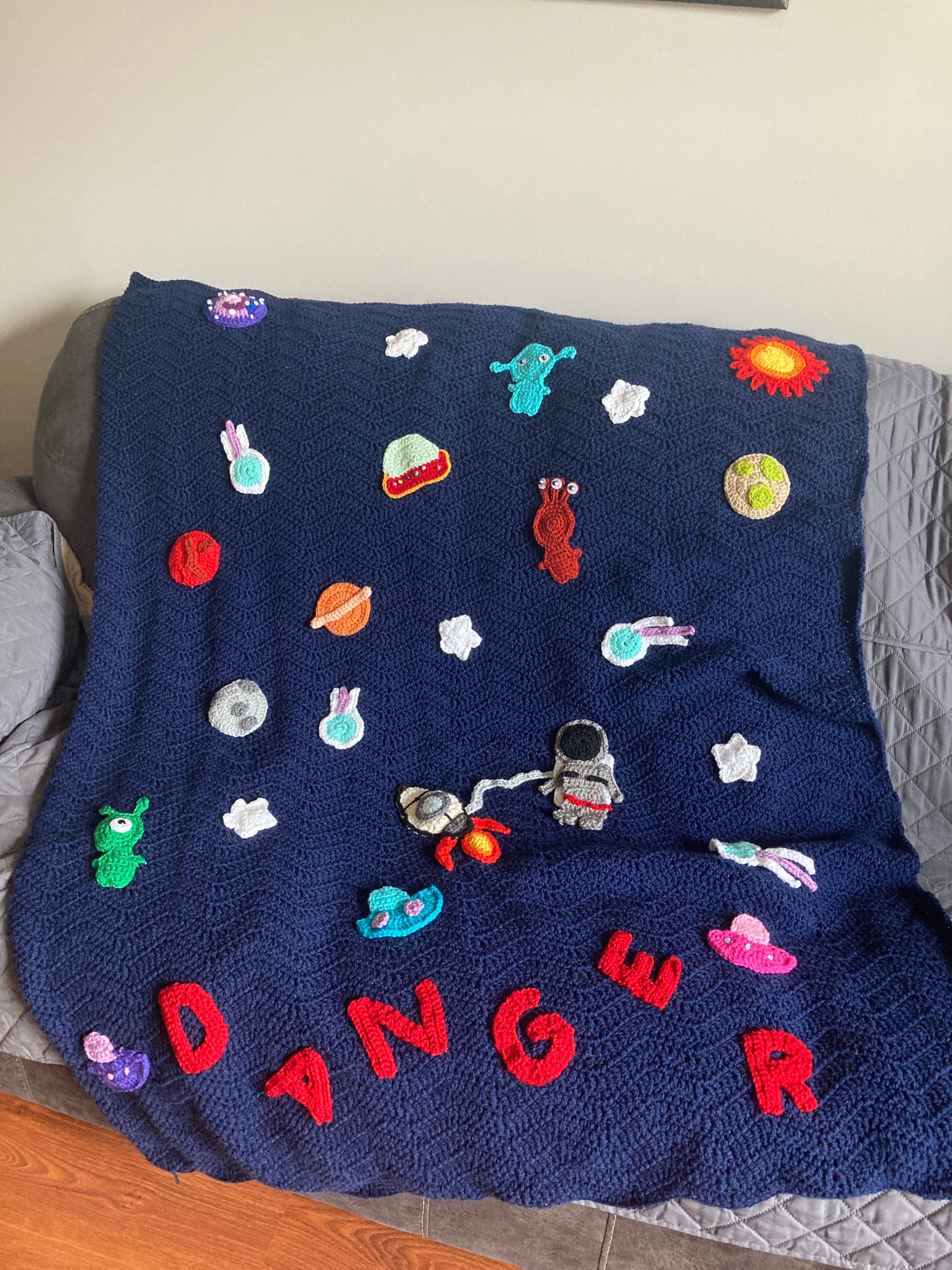 Outer Space Crochet Blanket Etsy