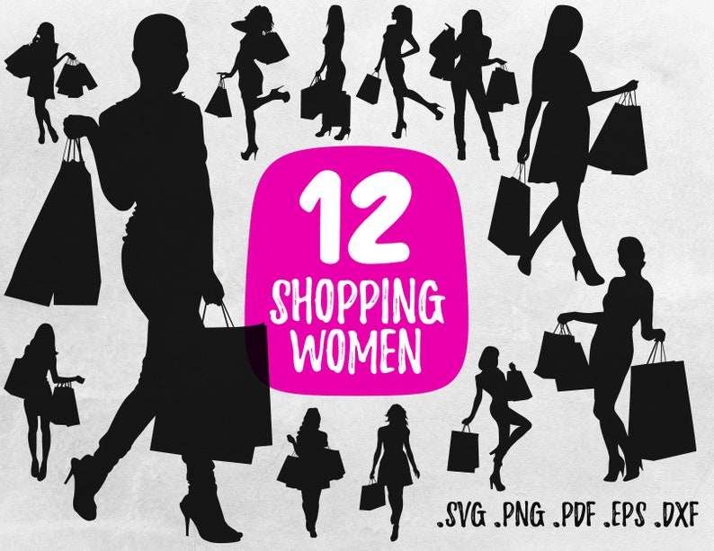 Download Svg Files For Cricut 12 Shopping Women Svg Silhouettes Woman Silhouette Svg Print Shopping Svg Printable Black Woman Svg Clip Art Art Collectibles Advancedrealty Com