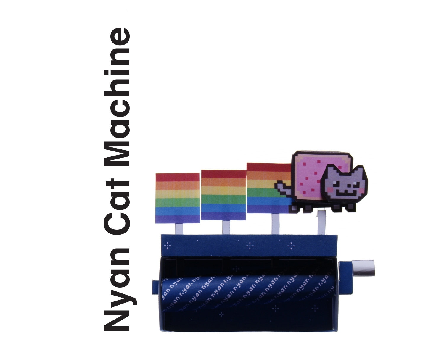 Papercraft Nyan Cat Machine Papercraft Patterns Cat Machines Paper My