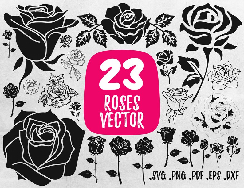 Download 23 Roses Svg Bundle Rose Svg Files For Cricut Rose Silhouette Rose Bundle Svg Rose Clipart Forest Svg Roses Silhouette Svg Red Rose Svg Clip Art Art Collectibles Leadcampus Org