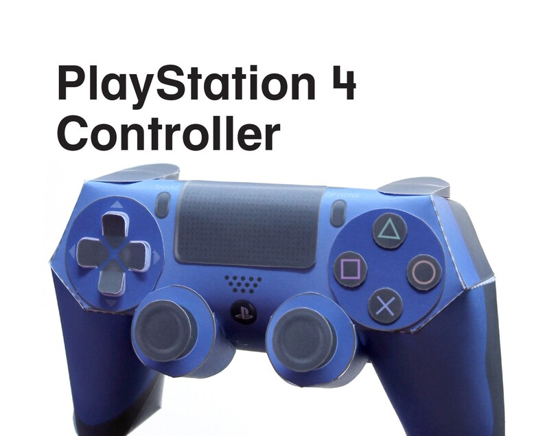Ps4 Controller 3D Papercraft PDF Template Controller DIY | Etsy