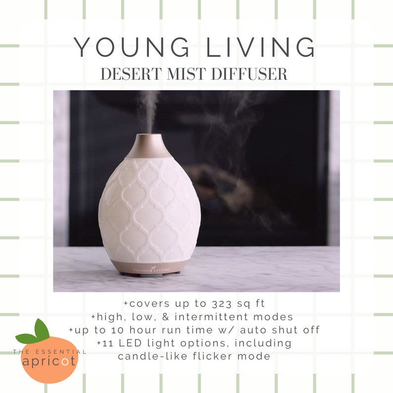 Young Living Desert Mist Diffuser 12 Essential Oils Premium Etsy