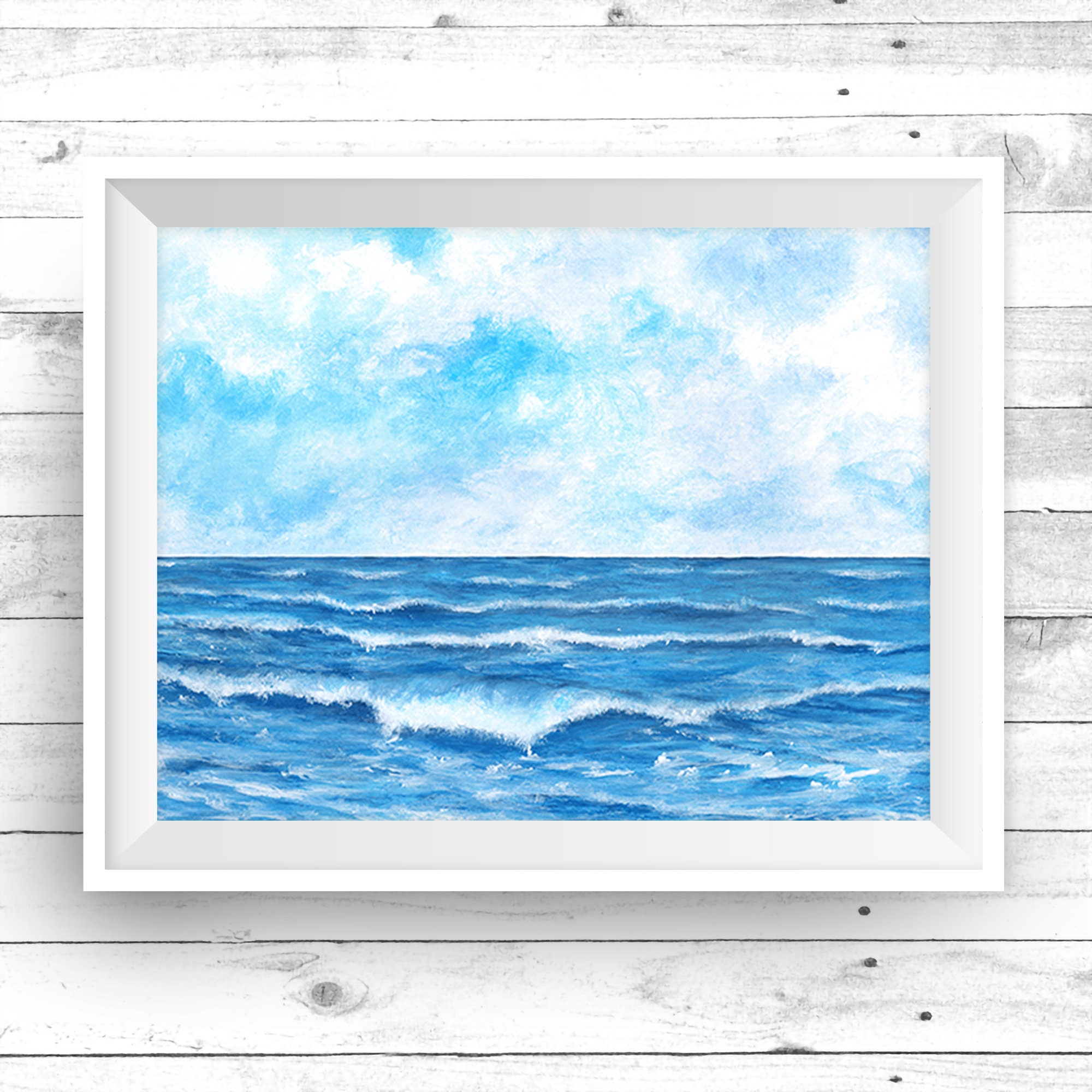Coastal Art Print Seascape Painting Fine Art Print | Etsy