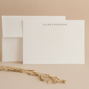 Personalisierte Briefpapier, Personalisiertes Briefpapier, Dankeskarten, Einfache Notizkarten, Minimalistische Dankeskarten, Schlichtes Briefpapier
