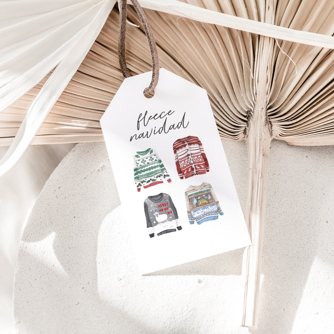 Christmas Gift Tags, Christmas Hanging Tags, Holiday Tags, Christmas