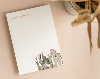 Trendy Notepad, Personalized Notepad, Cactus To Do Notepad, Floral To Do List, Palm Springs notepad, Watercolor Notepad, To Do List, Gifts