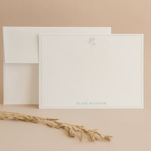 Papeterie personnalisée, Cartes de correspondance florales, Cartes de correspondance personnalisées, Cartes de remerciement, Cartes féminines, Cartes de correspondance pastel, Cartes de correspondance simples