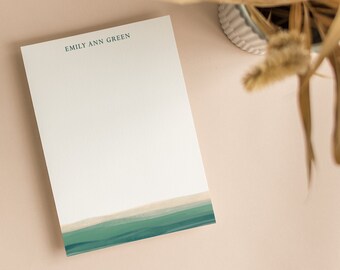 Beach Notepad, Personalized Notepad, Farmhouse To Do Notepad, Ocean To Do List, Beach house notepad, Watercolor Notepad, To Do List, Gifts