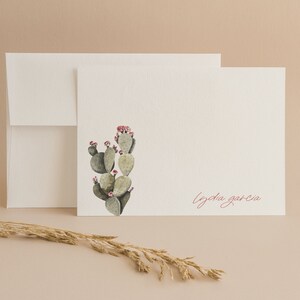 Papeterie personnalisée, Cartes de notes Cactus, Cartes de notes personnalisées, Cartes de remerciement, Cartes monogrammes de script, Cartes de notes Texas, Cartes de notes mignonnes