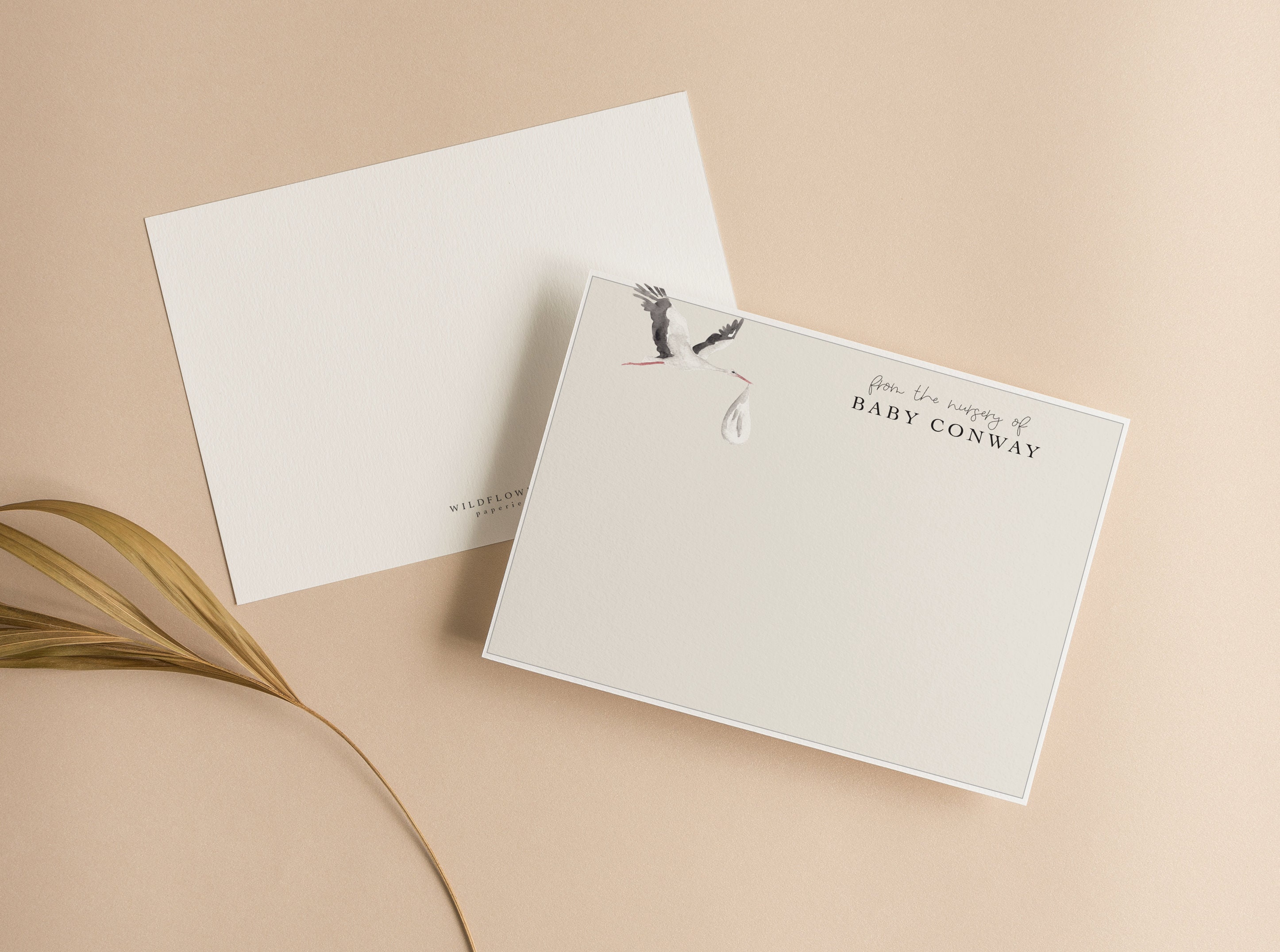 Baby Shower Stationery, Baby Shower Thank You Notes, Gender Neutral ...