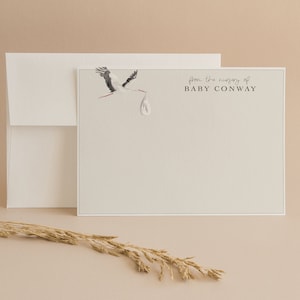 Baby shower Cancelleria, Baby Shower Note di ringraziamento, Gender Neutral Baby stationary, Baby shower notecards, Baby Registry note di ringraziamento