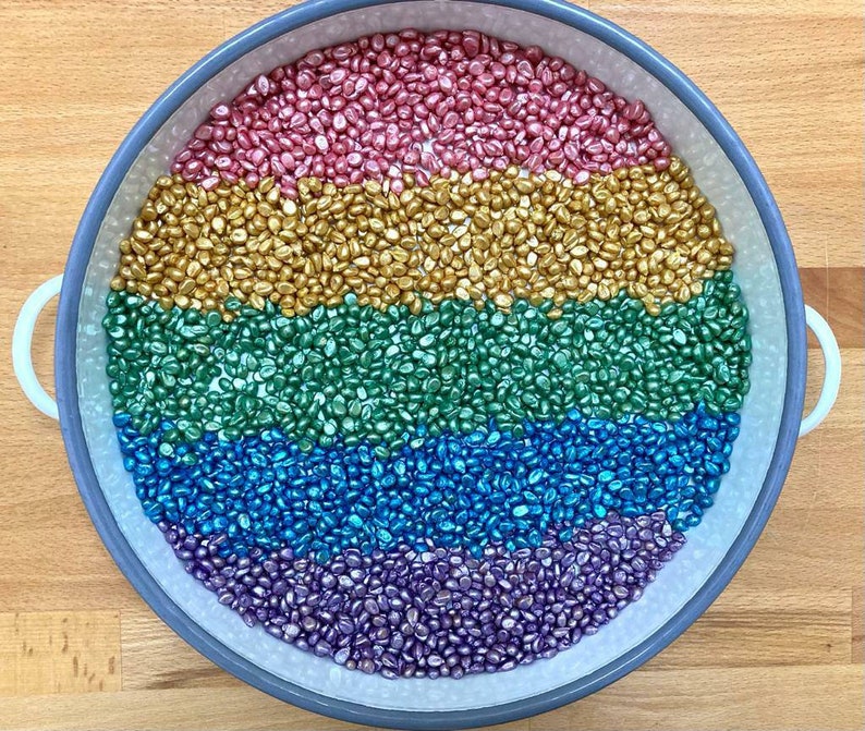 Tuff Tray Fillers Popcorn Kernels Sensory Messy Play Etsy