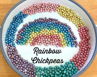 Sensory Rainbow Chick Peas | SEN Sensory Play | Open-Ended Messy Play | Early Years & Home Education