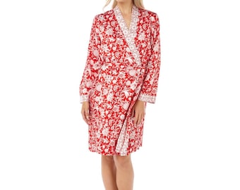Bata de Mujer, Kimono Satén Seda Albornoz Ropa de Dormir