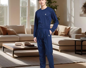 Conjunto de pijama de lujo estilo jogger cepillado para hombre de SaneShoppe (paquete de 1, 2 o 4 unidades).
